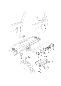 33D907359-Display and operation unit and control unit of electronic control air conditioner
