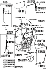 6234558021-WEATHERSTRIP, SLIDE DOOR, NO.3 RH