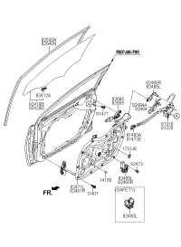 813104V030-LATCH ASSY-FRONT DOOR,LH