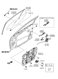 82665B3000-BASE ASSY-FR DR O/S HANDLE RH