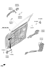 76980O1000-CHECKER ASSY-FR DOOR