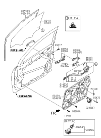 824813S002-PANEL ASSY-FRONT DR MODULE,RH