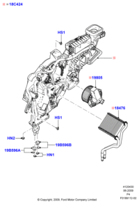AE9Z19805D-BLOWER ASSY