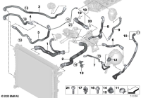 17125A4E424-Hose to cylinder head-reservoir