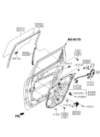 814102J010-LATCH ASSY-RR DR LH