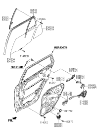 836202B010HZ-HDL ASSY-RR DR I/S,RH