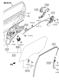 814211F020-LATCH ASSY-RR DR RH