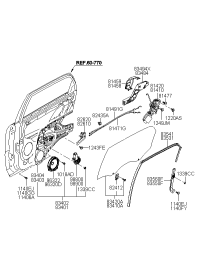814111F010-LATCH ASSY-REAR DOOR,LH