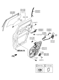 81410C5010-LATCH ASSY-RR DR LH
