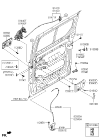 814504D010-STRIKER ASSY-DR
