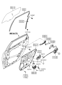835353L000-RUN&CHANNEL ASSY-RR DR DELTA L