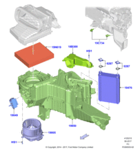 FL3Z19805A-BLOWER ASSY