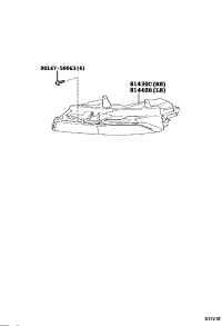 814300N010-Lamp assy, daytime running, rh