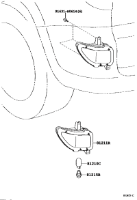 8145642010-LENS, REAR FOG LAMP