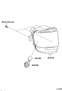 8145660070-LENS, REAR FOG LAMP