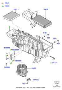 DG1Z19805A-BLOWER ASSY