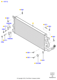 DB5Z19712D-CONDENSER ASSY-COOLER