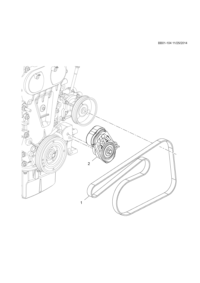 24106255-Belt, alternator