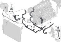 17127585742-WATER HOSE-COOLING/E90-3 SRS
