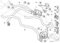 64218381387-HEATER HOSE/X5