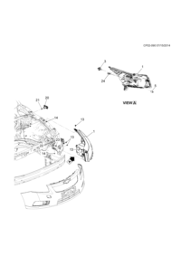 9004674-Head lamp, (incl. 3,5, 24)