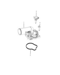4893926AF-HOUSING THERMOSTAT INCLS THERMOSTAT