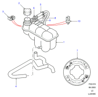 PIH100040-Hose-expansion tank/fuel cooler/rail