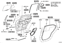 6818906170-WEATHERSTRIP, REAR DOOR QUARTER WINDOW, LH