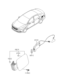 81590C1000-OPENER ASSY-FUEL FILLER DR