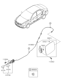 695100Q000-DOOR-FUEL FILLER