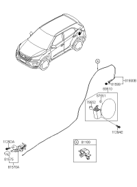 69510C9000-DOOR-FUEL FILLER