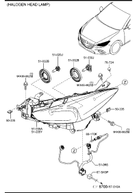 BAPJ510K0A-UNIT(R),HEAD LAMP