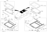 81600A9000GBU-PANORAMA ROOF ASSY