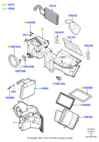 3W1Z18478DA-HEATER ASSY-REAR SEAT BACK