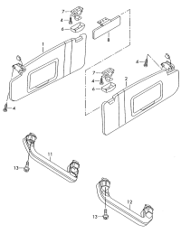3D0857551FRYM-Sunvisor