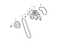 1307011E06-Pulley, water pump
