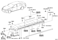 7585750030-COVER ROCKER PANEL MOULDING RH
