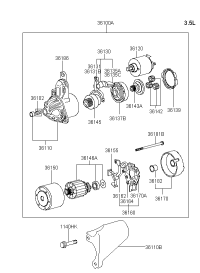 3610035900-STARTER12V 13T 1.4KWTOY CAMRY 4 CYL