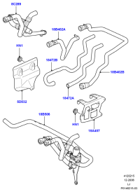 JHB501390-HOSE - HEATER WA