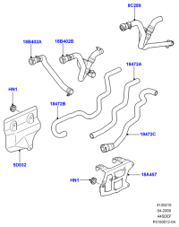 JHB501410-HOSE ASSY-EGR COOLER,OUT