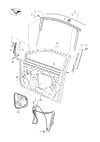 L51G837461-Window regulator without m