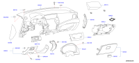 682005UD0A-PANEL & PAD ASSY-INSTRUMENT