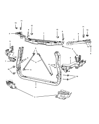5156109AA-CROSSMEMBER RADIATOR