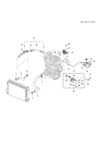 26686175-Hose, t/body heater port (incl. 13)