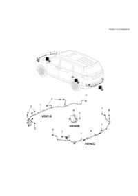 26203215-Harness, forward warning sensor