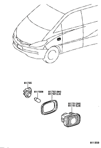 8173120210-LENS, SIDE TURN SIGNAL LAMP, RH