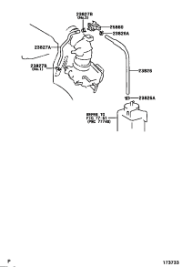 2382628060-HOSE, FUEL VAPOR FEED, NO.1