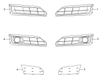 4H0807679R-GRILLE ASSY-REAR COOLER,OUTLET