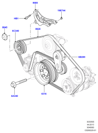 LR011972-Pulley-crankshaft with damper