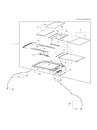 23109678-Frame, sunroof